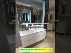 SONSILL Luxus-PVC-Badezimmer-Kabinette 47 Zoll-Badezimmer-Eitelkeit