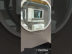 70cm weißes einzelnes PVC unter Wannen-Kabinett mit heller quadratischer Form